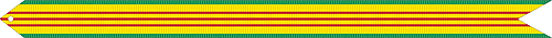Vietnam Service Streamer with Two Silver Stars and Four Bronze Stars**